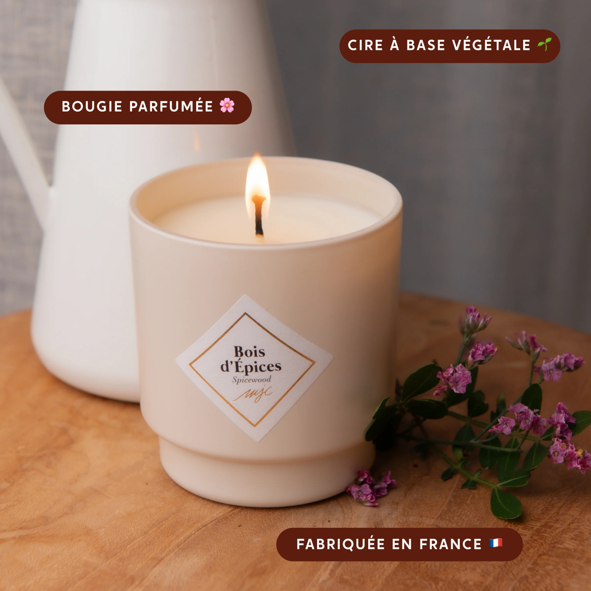 Bougie parfumée - Bois d'épices