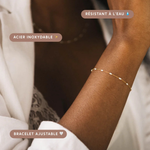 Bougie bijou bracelet perles - Linge Frais