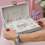 Boîte à bijoux Louise - Lin Beige