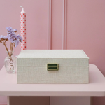 Boîte à bijoux Louise - Lin Beige