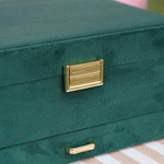 Boîte à bijoux Denise  - Velours Vert
