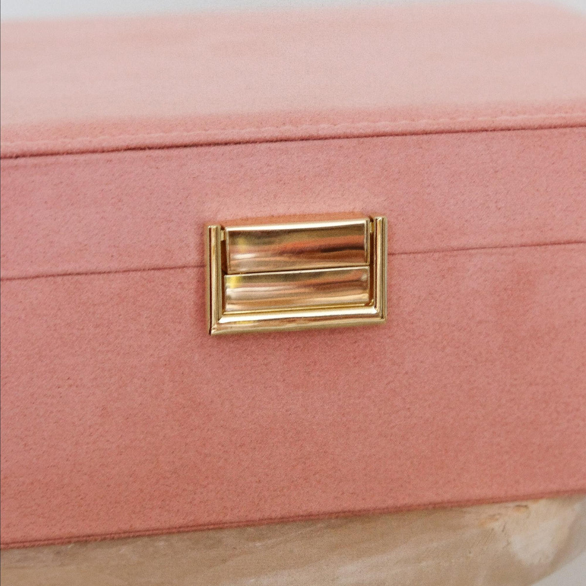Boîte à Bijoux Louise - Velours Rose