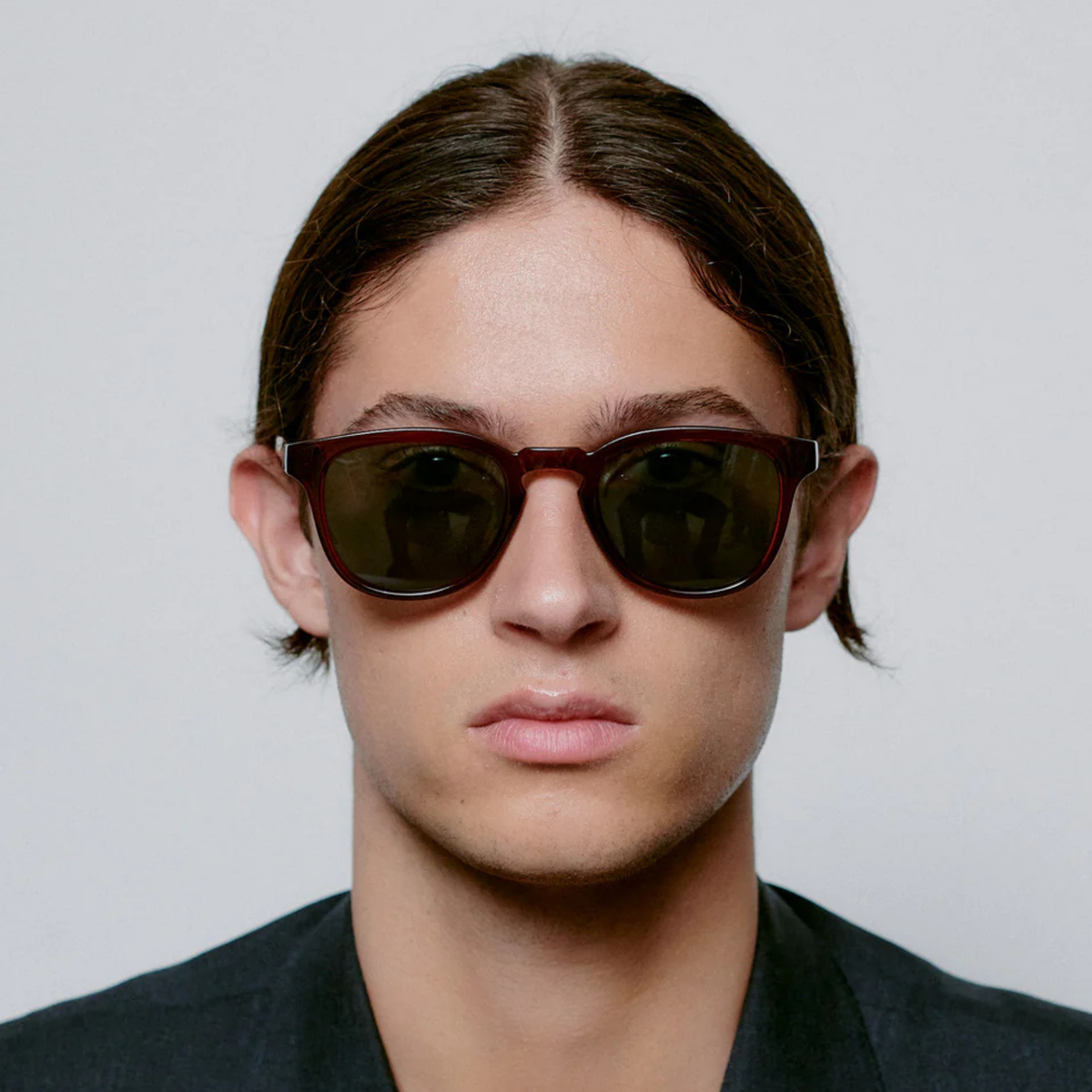Lunettes de soleil Bate - Marron Transparent
