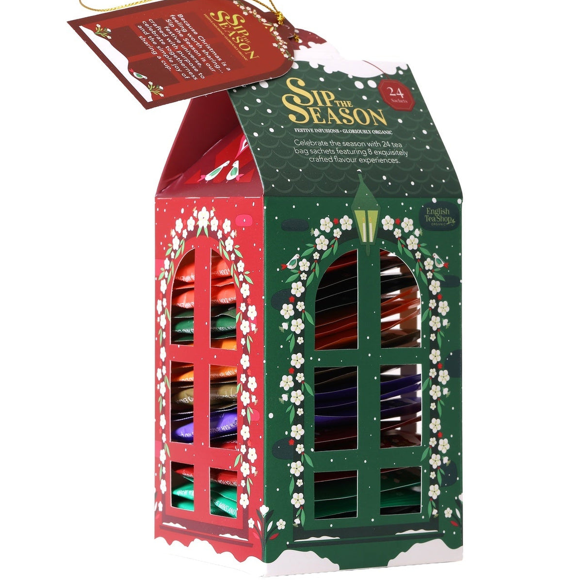 Coffret Lanterne - 24 sachets de thés et infusions bio - Sip The Season