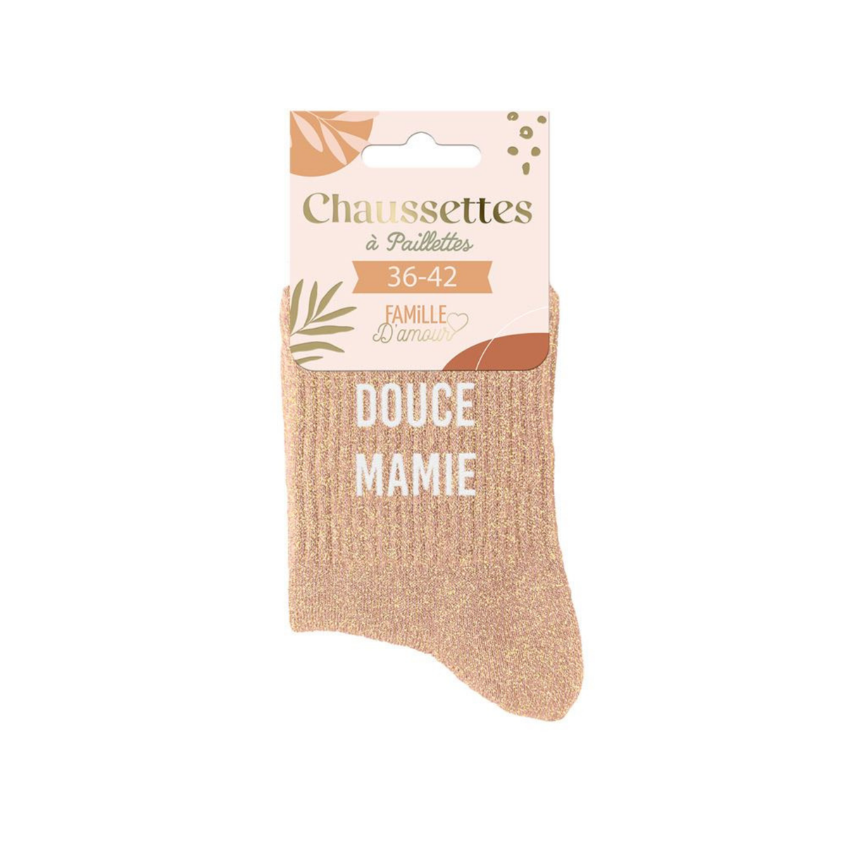 Chaussettes Douce Mamie TU - Orange