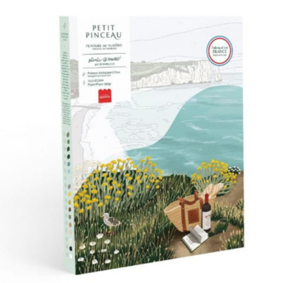 Coffret peinture au numéro - Petit Pinceau - Picnic à Étretat