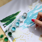Coffret peinture au numéro - Petit Pinceau - Picnic à Étretat