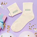Chaussettes Bisous TU - Beige