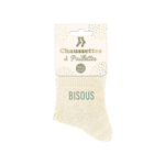 Chaussettes Bisous TU - Beige