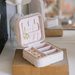 Boîte à bijoux de voyage Corinne - Moumoute Blanc