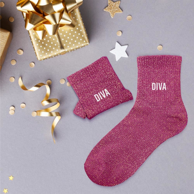 Chaussettes Diva TU - Mauve