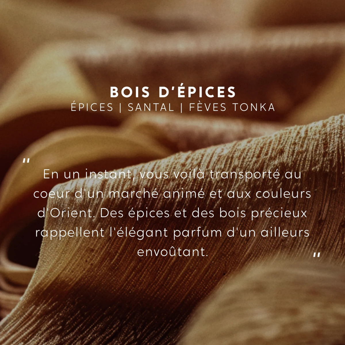 Bougie parfumée - Bois d'épices
