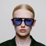 Lunettes de soleil Kaya - Demi Tortoise (Verres bleus)