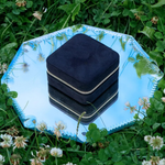 Boîte à bijoux de voyage Corinne - Velours Noir