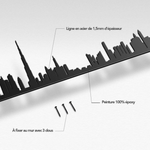 Skyline de Dubai - décoration murale en acier