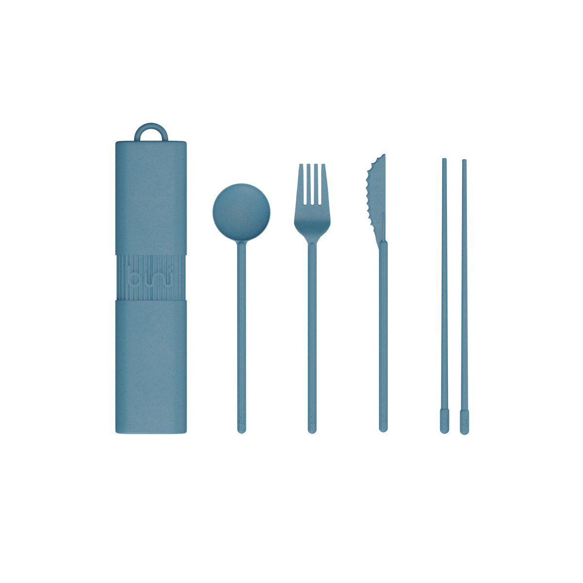 Kit de couverts réutilisables - Bleu Clair