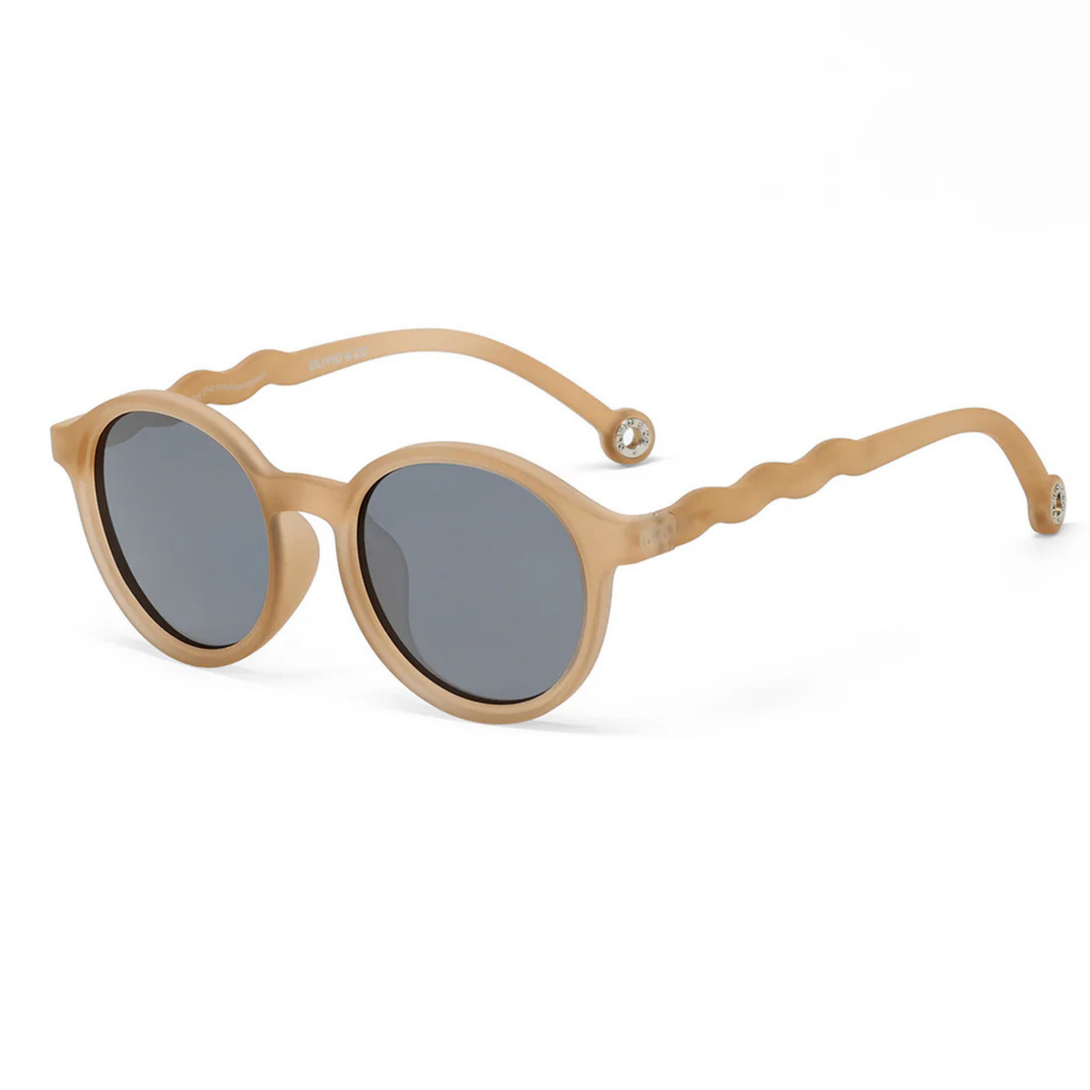Lunettes de Soleil Ovales Adulte et Adolescent - Beige