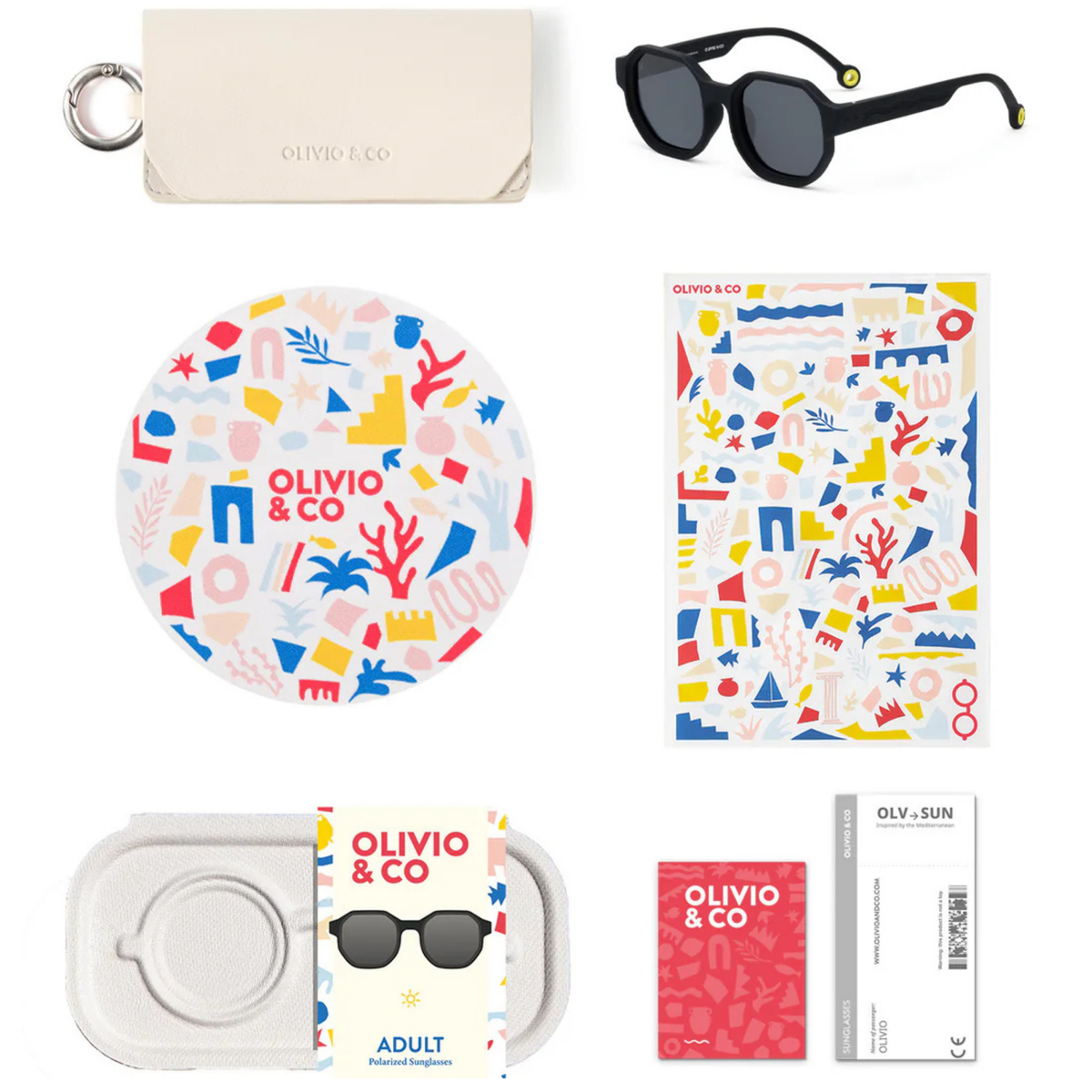 Lunettes de Soleil Adulte et Adolescent – Noir