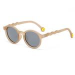 Lunettes de Soleil Ovales Enfant – Beige Sable