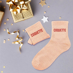 Chaussettes Coquette TU - Corail