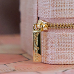 Boîte à bijoux de voyage Corinne - Lin Rose