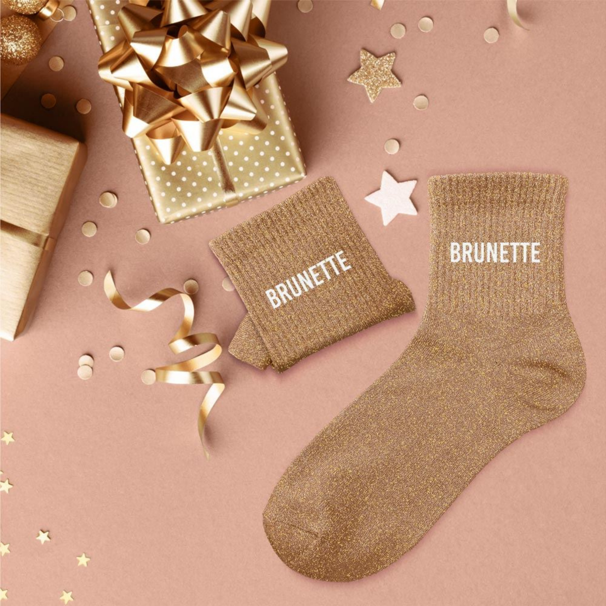 Chaussettes Brunette TU - Marron