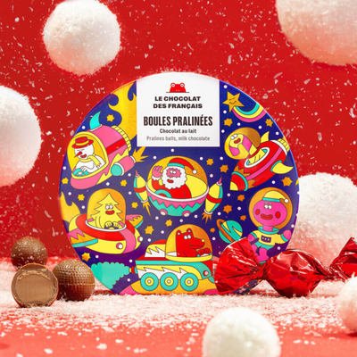 9 boules pralinées de Noël