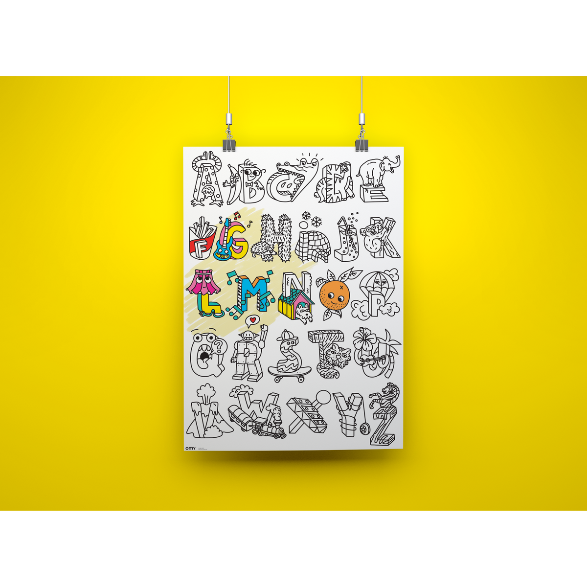 Poster à colorier - Abc