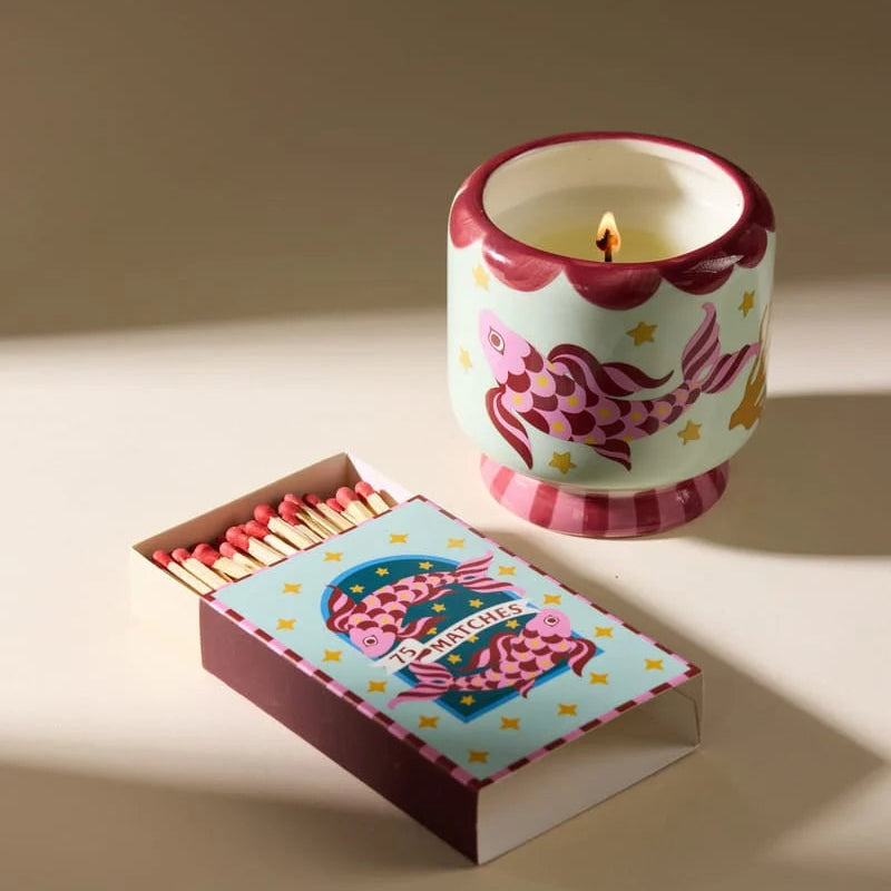 Bougie en céramique A Dopo Koi Fish 226 g – Sel marin & Sauge