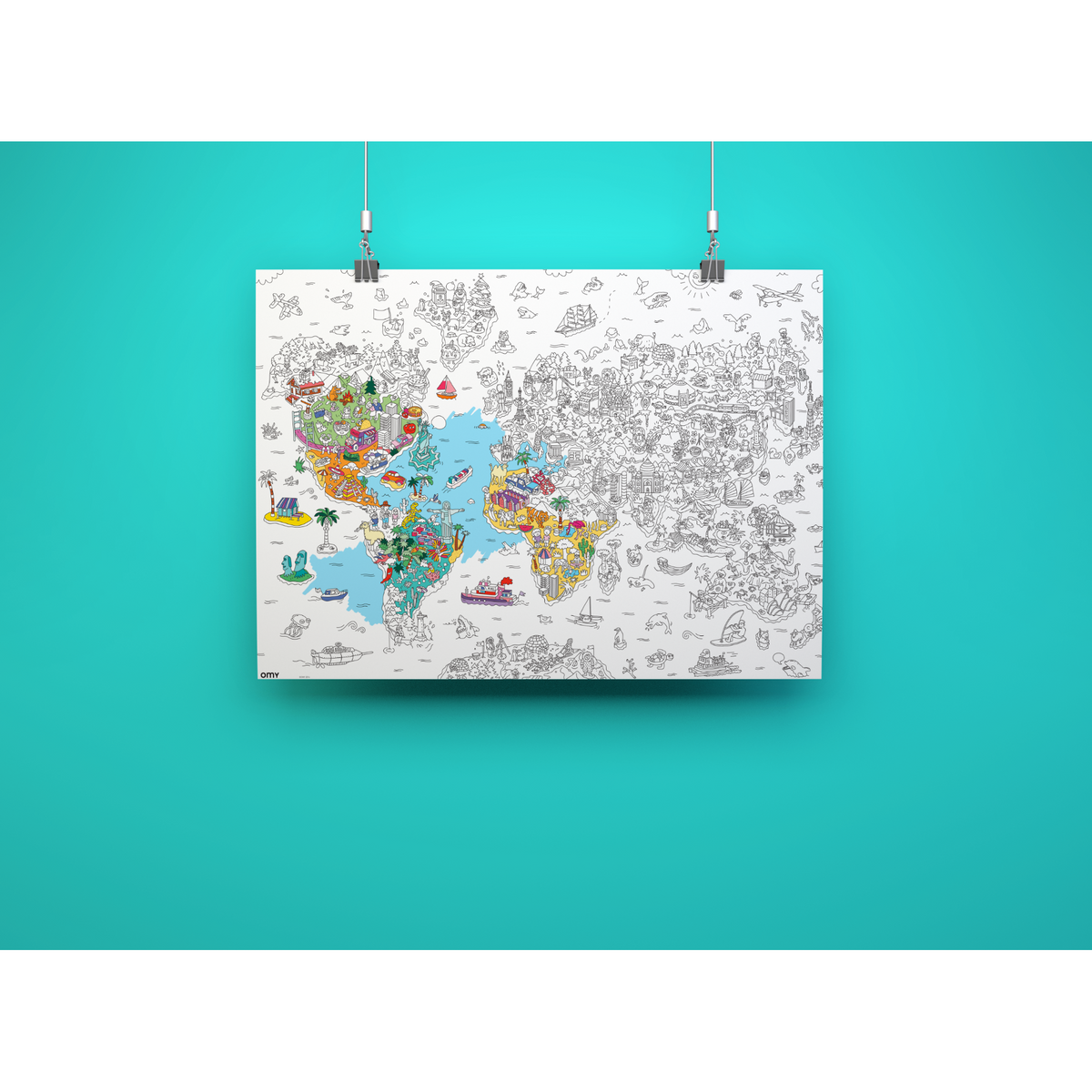Poster à colorier - Atlas