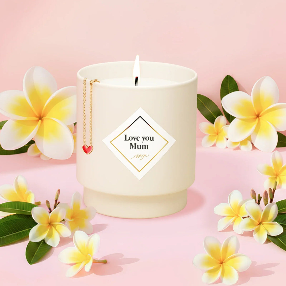 Bougie Bijou Bracelet cœur - Monoï
