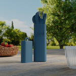 Kit de couverts réutilisables - Bleu Clair