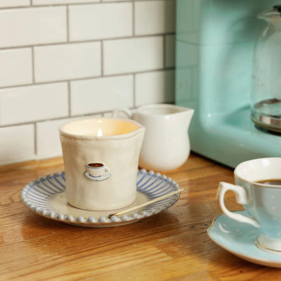 Bougie en céramique Bistro Cappuccino 226 g – Chocolat & Cerise