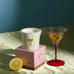 Bougie en céramique Bistro Martini 226 g – Citron & Violette