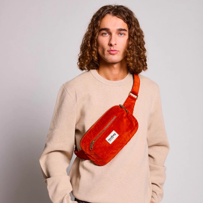 Banane Harry - Velours Brique