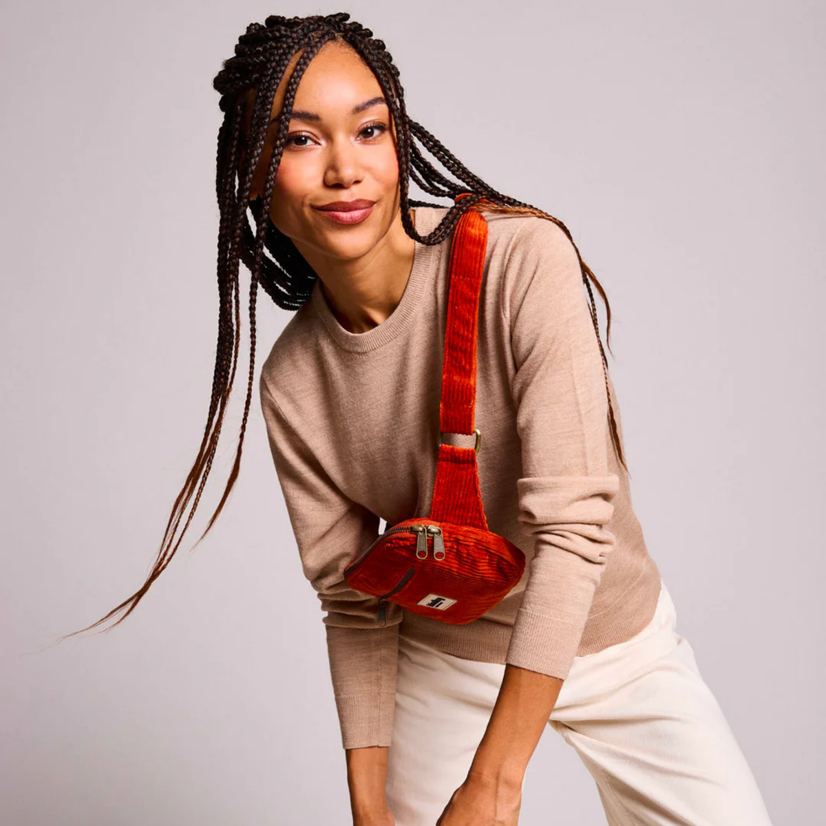 Banane Harry - Velours Brique