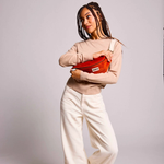 Banane Olivia - Velours Brique