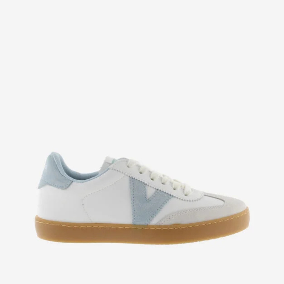 Baskets blanches femme Berlin Ciclista - Celeste