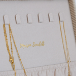 Boîte à Bijoux Anne - Velours cotelé beige