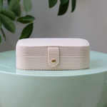 Boîte à Bijoux Brigitte - Velours Côtelé Beige