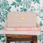 Boîte à Bijoux Denise - Velours Côtelé Beige