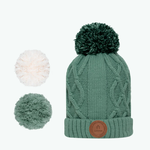 Bonnet 3 pompons - Appletini Aqua Bleu