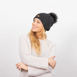 Bonnet 3 pompons - Hydromel Black