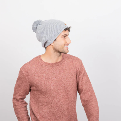 Bonnet 3 pompons - Hydromel Gris