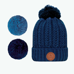 Bonnet 3 pompons - Moscow Mule Bleu