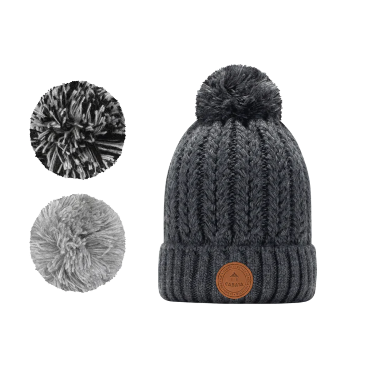 Bonnet 3 pompons - Moscow Mule Gris