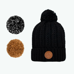 Bonnet 3 pompons - Moscow Mule Noir