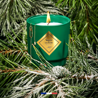 Bougie bijou - Sapin en Fête