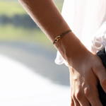 Bracelet Annecy union plaqué or - Pailleté or Noir