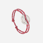 Bracelet Barrani rose des vents argent vieilli - Bordeaux bleu blanc